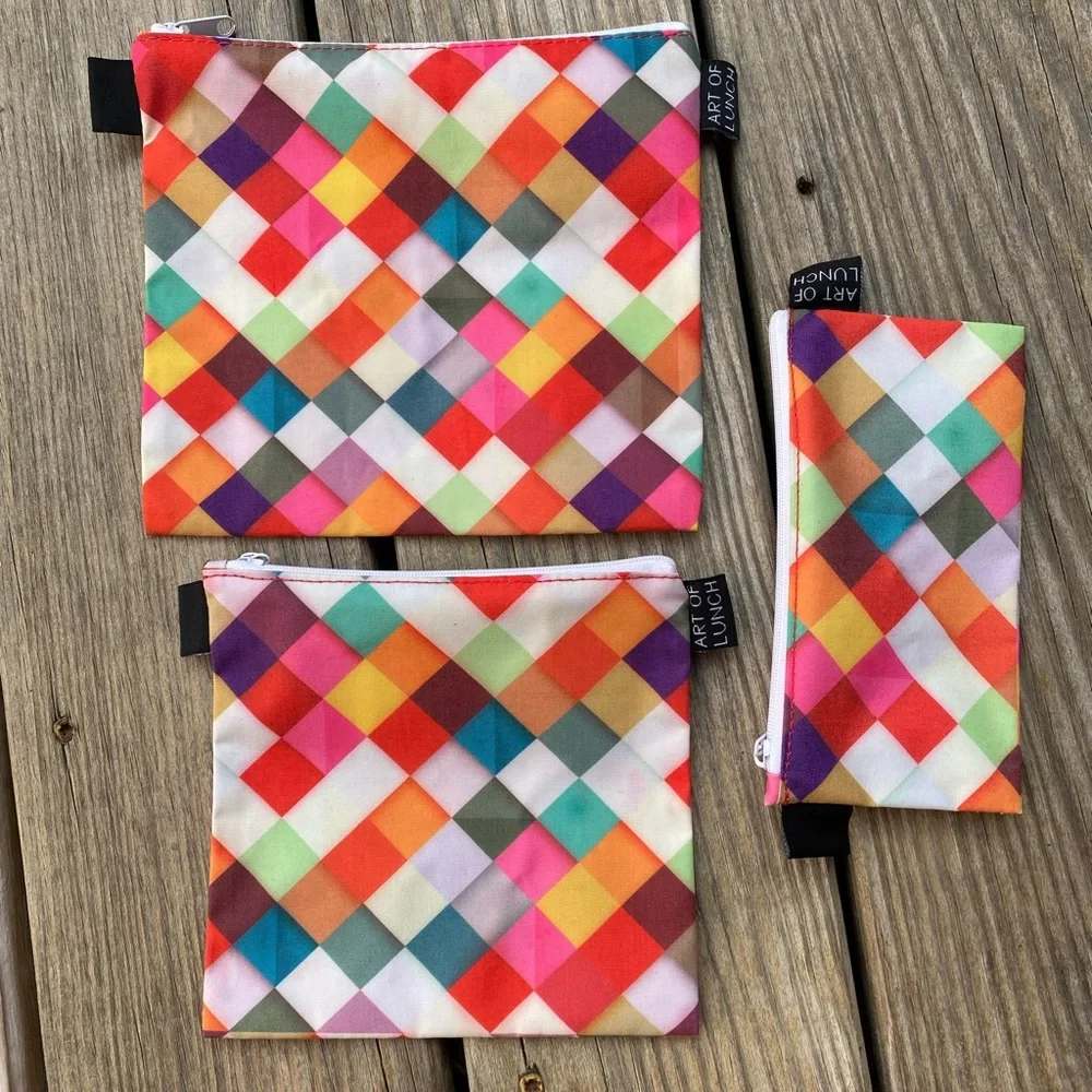 Art Of Lunch 3 Reusable Zip Top Bags